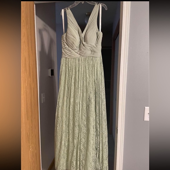 Azazie bridesmaid dress-dusty sage - Picture 1 of 3